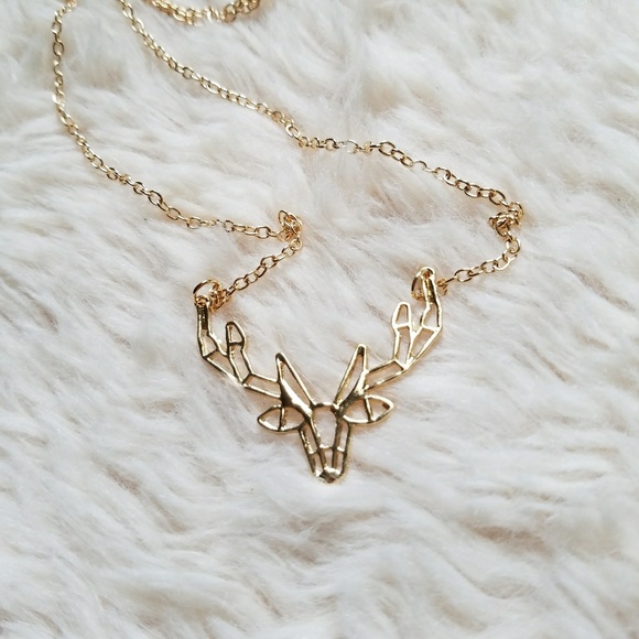 Jewelry - NWT Oragami Stag Necklace